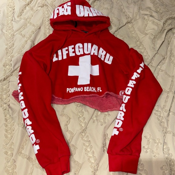 Lifeguard Cropped Sweatshirt - Picture 1 of 3